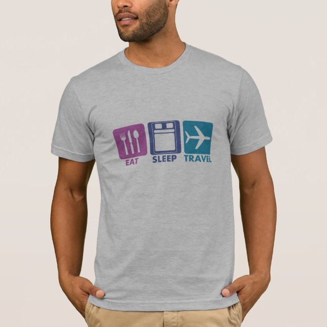 CAMISETA COMA O ESTILO DE VIDA DO VIAGEM DO SONO (Frente)