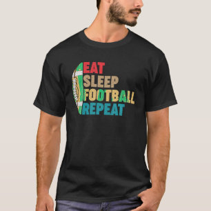 Camiseta Coma o futebol do Sleep Repente para adolescentes