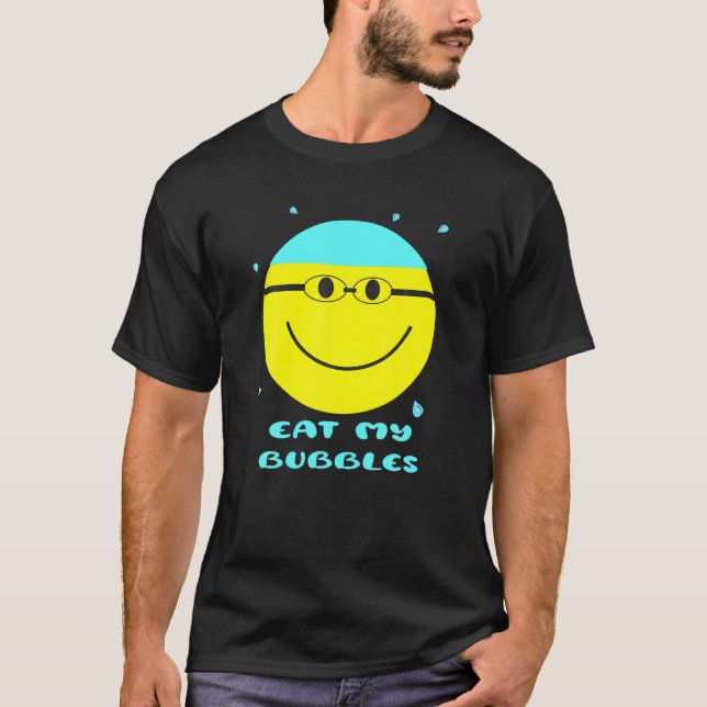 Camiseta Coma o Google de atletas da Piscina da Equipe de N (Frente)