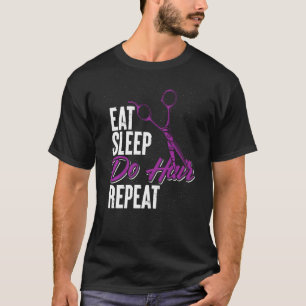 Camiseta Coma o Hairstylist do Repetição de Cabelo