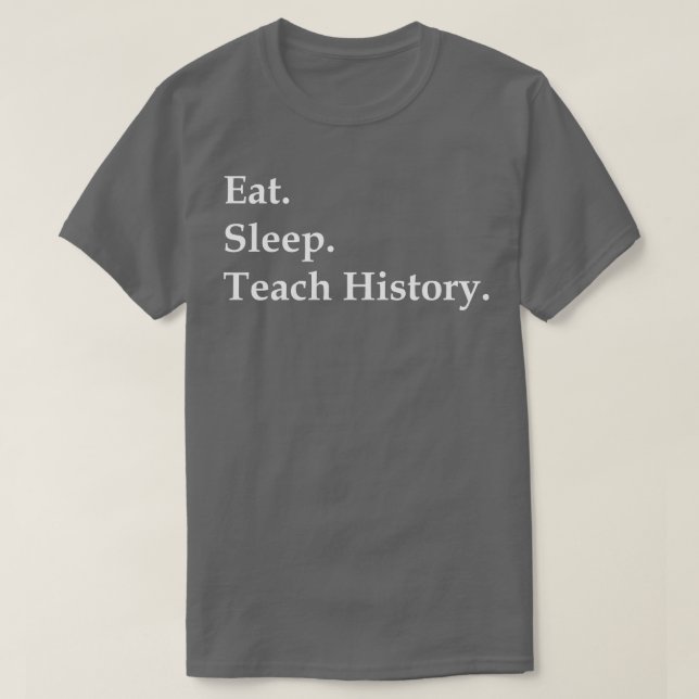 Camiseta Coma o histórico do teste de repouso (Frente do Design)