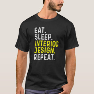 Camiseta Coma o interior do modo de latência Repetir o Desi