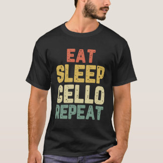 Camiseta Coma O Jogo Cello Repete O Jogador Funny Cellist G