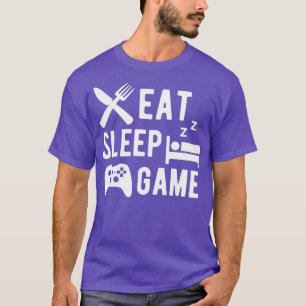 Camiseta Coma o Jogo do Sono Engraçado Jogo Jogo Humor