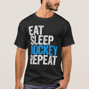 Camiseta Coma o Jogo Esportivo de Hockey com Sono