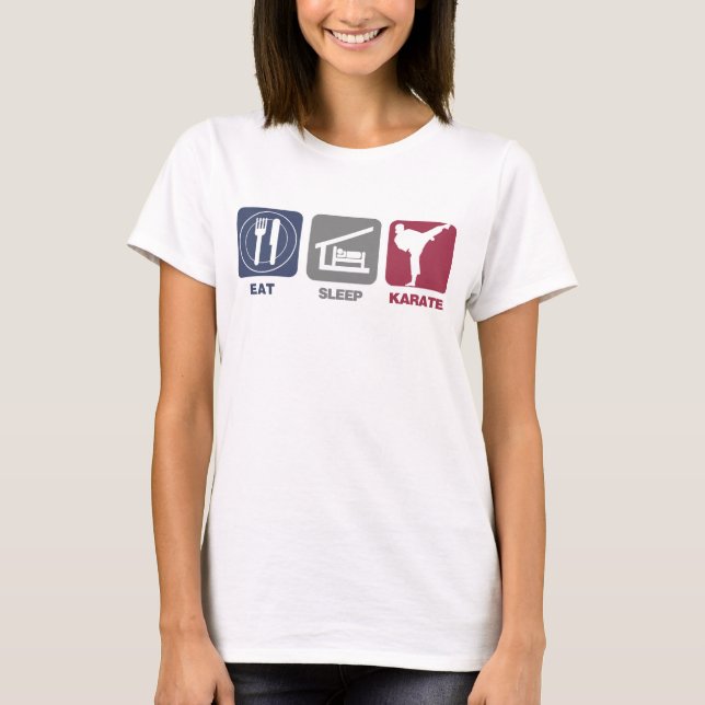 Camiseta Coma o karaté do sono - menina (Frente)