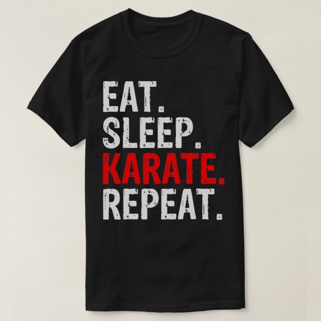 Camiseta Coma o Karate Repetir Presente (Frente do Design)