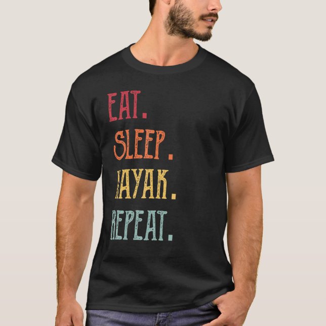 Camiseta Coma o Kayak Sleep Repetir (Frente)