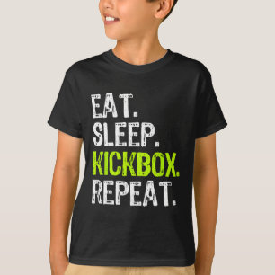 Camiseta Coma o Kickbox de dormir Repetir Kickboxing Kick B