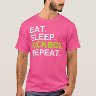 Camiseta Coma o Kickbox do Sono Repetir o Kickboxe Incrível