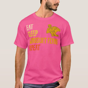 Camiseta Coma o macacão de sono voando repetidamente Skydiv