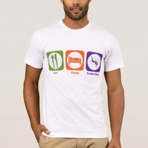 Camiseta Coma o mergulho do mergulhador do sono