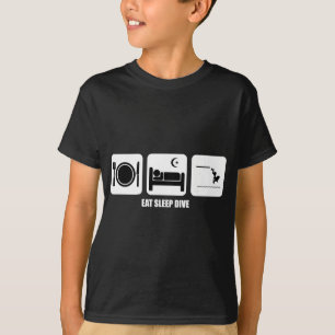 Camiseta coma o mergulho do sono