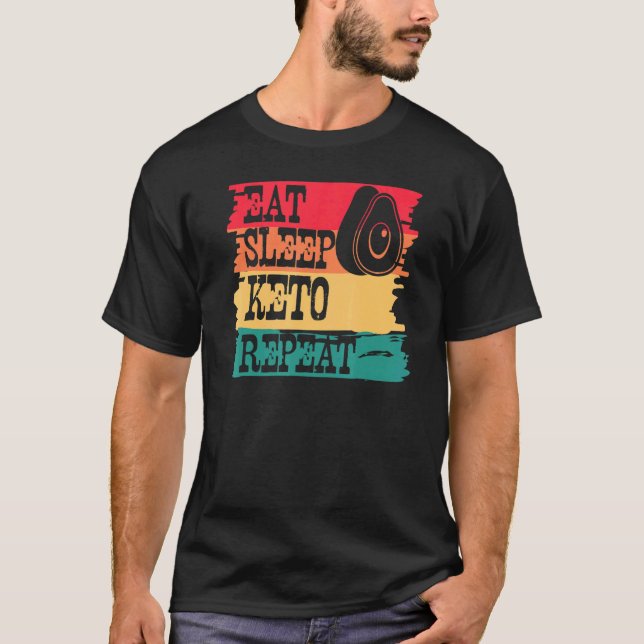 Camiseta Coma o modo de latência Repetir o estilo de vinhet (Frente)