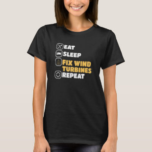 Camiseta Coma o moinho de vento do técnico de conserto de v