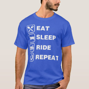 Camiseta Coma o motociclador 462 com o repetidor do carro