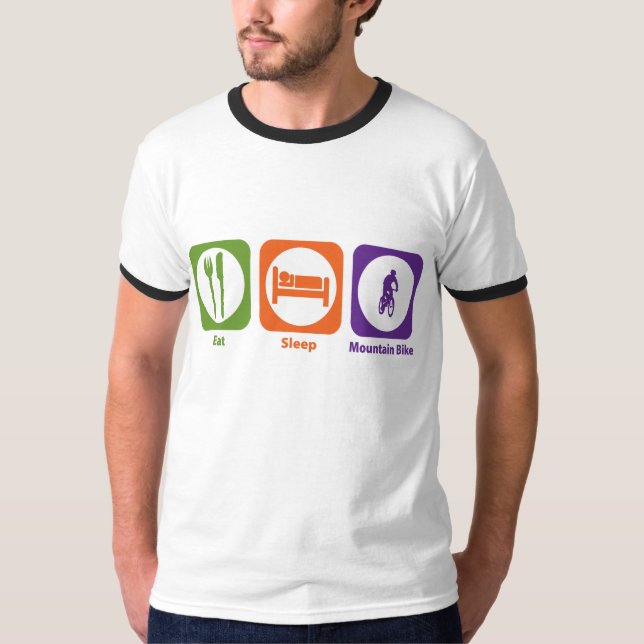 Camiseta Coma o Mountain bike do sono (Frente)