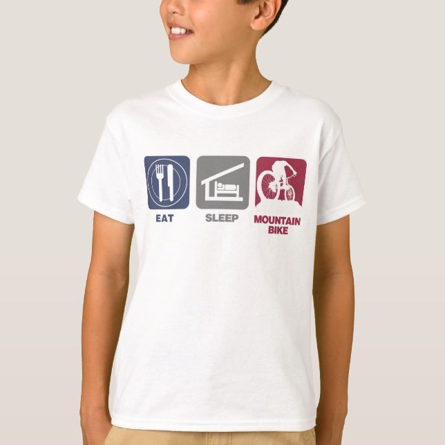 Camiseta Coma o Mountain bike do sono (Frente)