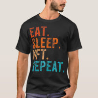 Coma o NFT do Sleep Repetir o Retro de Vintagem En