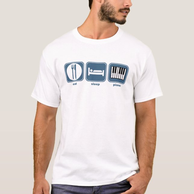 Camiseta coma o piano do sono (Frente)