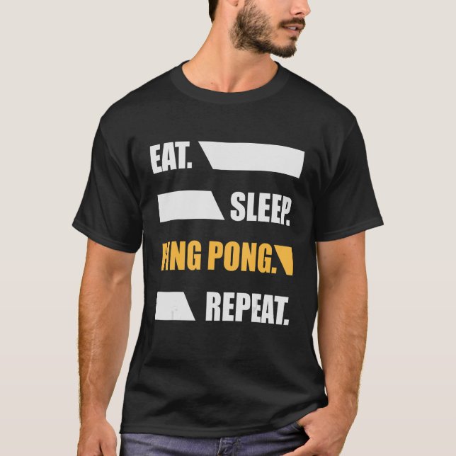 Camiseta Coma o Ping Pong Repetit Paddle Esporte (Frente)