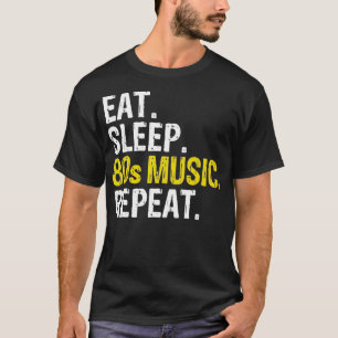 Camiseta Coma o presente de repetição de música do Sleep