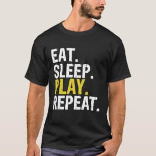 Camiseta Coma o Presente de Repetição de Reprodução de Repo