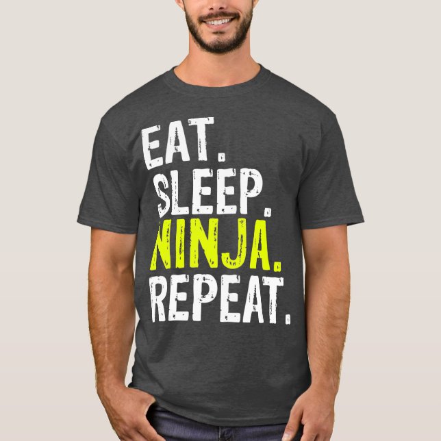 Camiseta Coma o Presente de Repetição Ninja (2) (Frente)