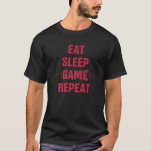 Camiseta Coma o presente do fone de ouvido para jogos repet