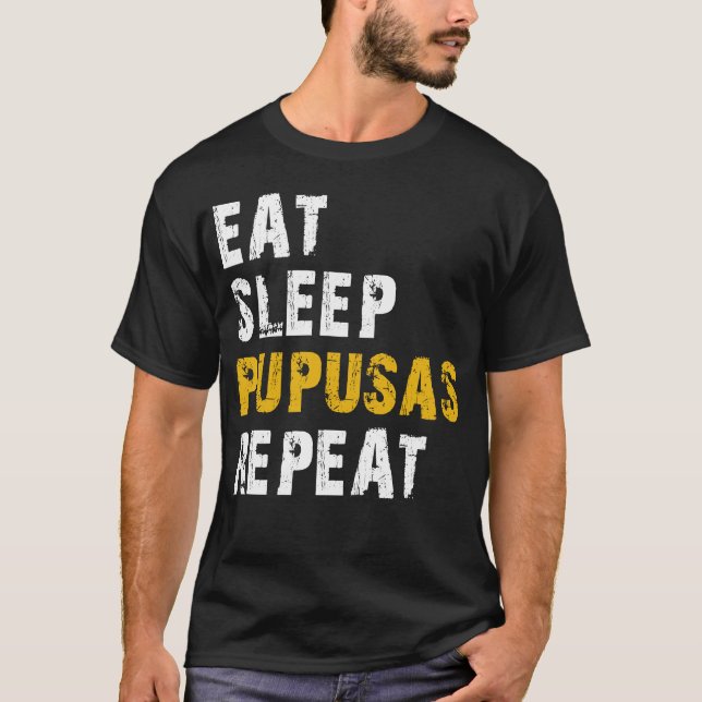 Camiseta coma o pudim de sono repetir (Frente)