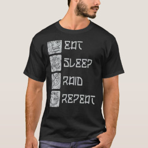 Camiseta Coma o Raid de latência Repita o RPG Raing Video G