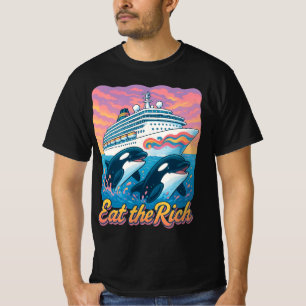 Camiseta Coma O Rico Baleia Anos 90 Orca Baleia Animal Iate
