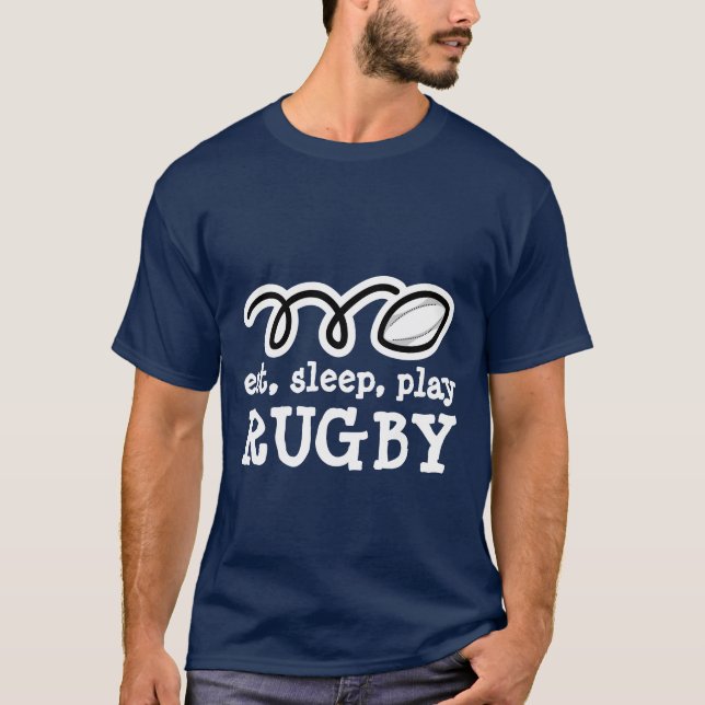 Camiseta Coma o roupa dos homens do t-shirt | do rugby do (Frente)
