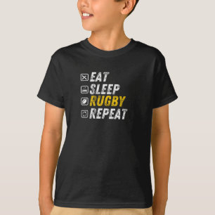 Camiseta Coma o Rugby do Sono - Engraçado Presente de Rugb