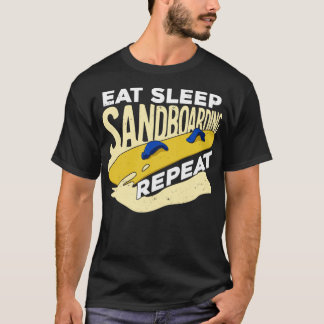 Camiseta Coma o Sandboarder Repetitivo com Sandboarder Gift