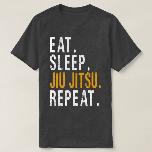Camiseta Coma o Sleep jiu jitsu Repete o EssentialCopy (Frente do Design)