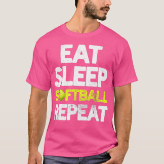 Camiseta Coma o Softball Repetidor Funny Softball Co