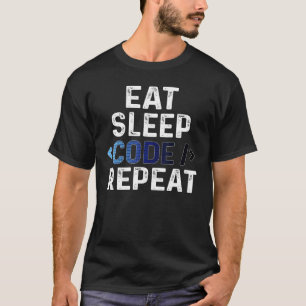 Camiseta Coma o software de programação da Nerdy com código