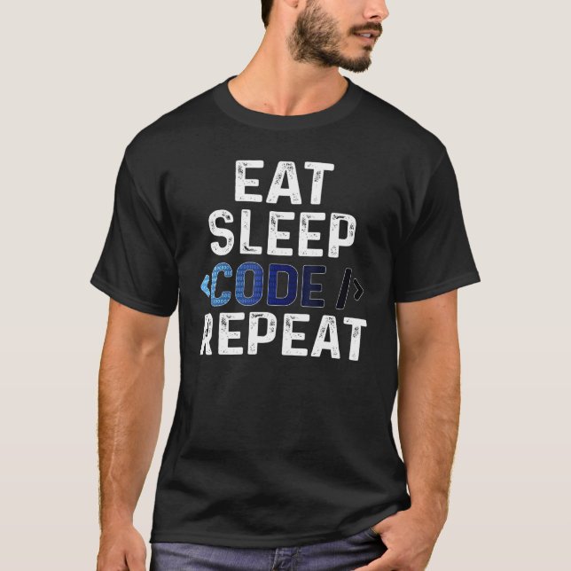 Camiseta Coma o software de programação da Nerdy com código (Frente)