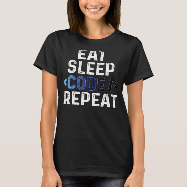 Camiseta Coma o software de programação da Nerdy com código (Frente)
