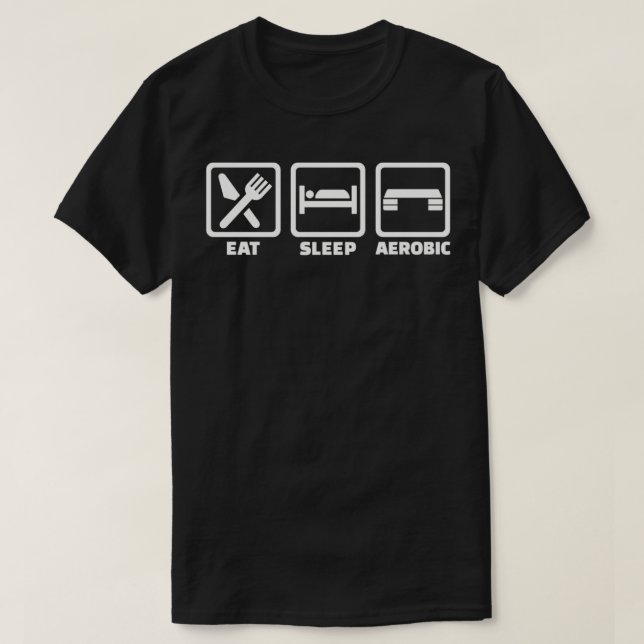Camiseta Coma o sono Aeróbios 1 (Frente do Design)