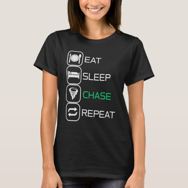 Camiseta Coma o sono Chase Repetir (Frente)