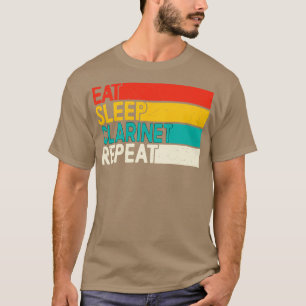 Camiseta Coma O Sono Clarinet Repetir Jogador Clarinet Engr