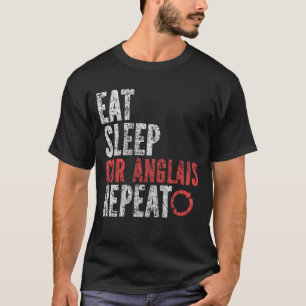 Camiseta Coma o sono Cor anglais Repetir