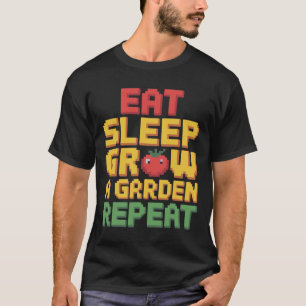 Camiseta Coma O Sono Cultivar Um Jardim Repetindo O Jardim