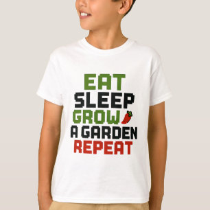 Camiseta Coma O Sono Cultivar Um Jardim Repetindo O Jardim