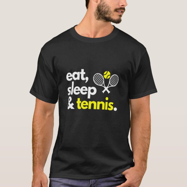 Camiseta Coma o sono e a Tênis Mens Mães Crianças Serviço d (Frente)