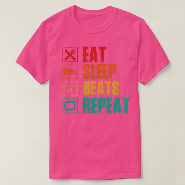 Camiseta Coma o sono e repita (Frente do Design)