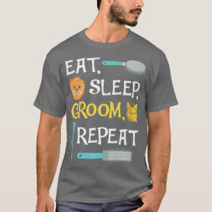 Camiseta Coma o sono e repita o alvoroço engraçado do cacho