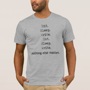 Camiseta Coma o sono escrevem